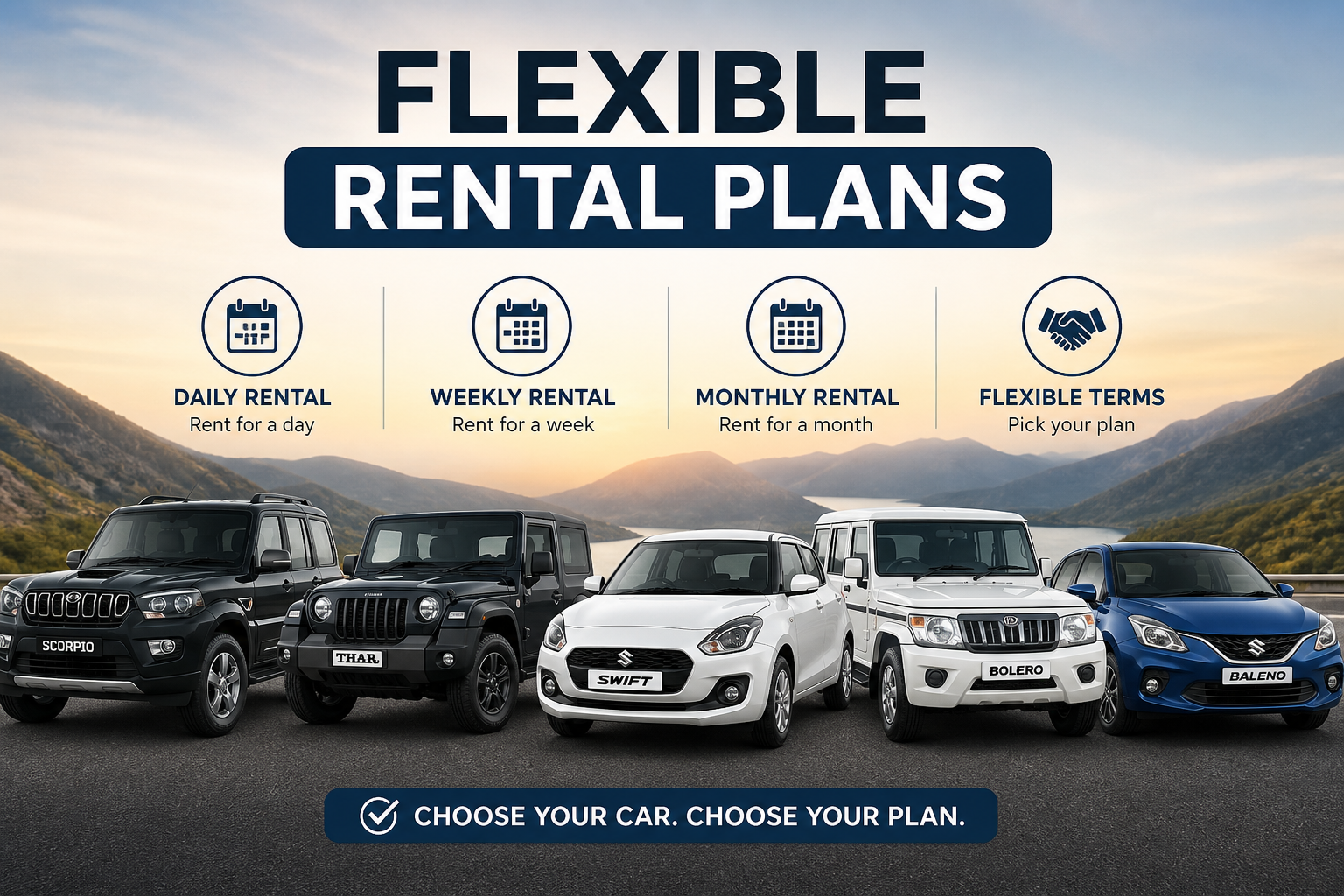 flexible car rental plans sikar