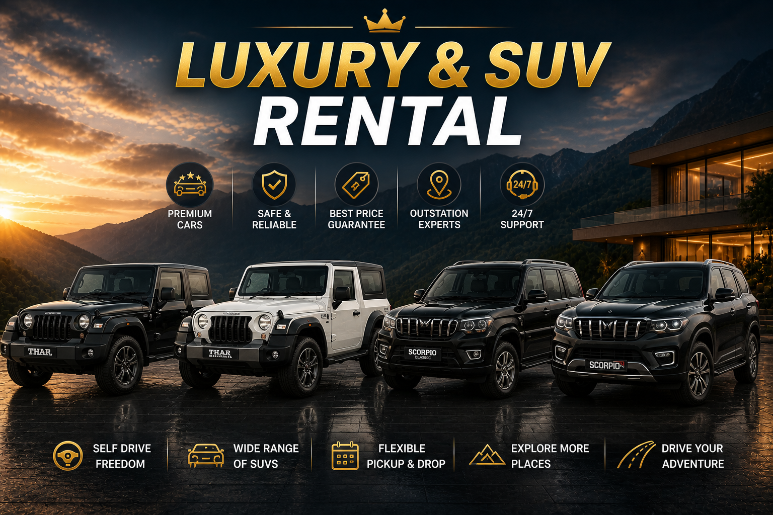 luxury suv rental sikar