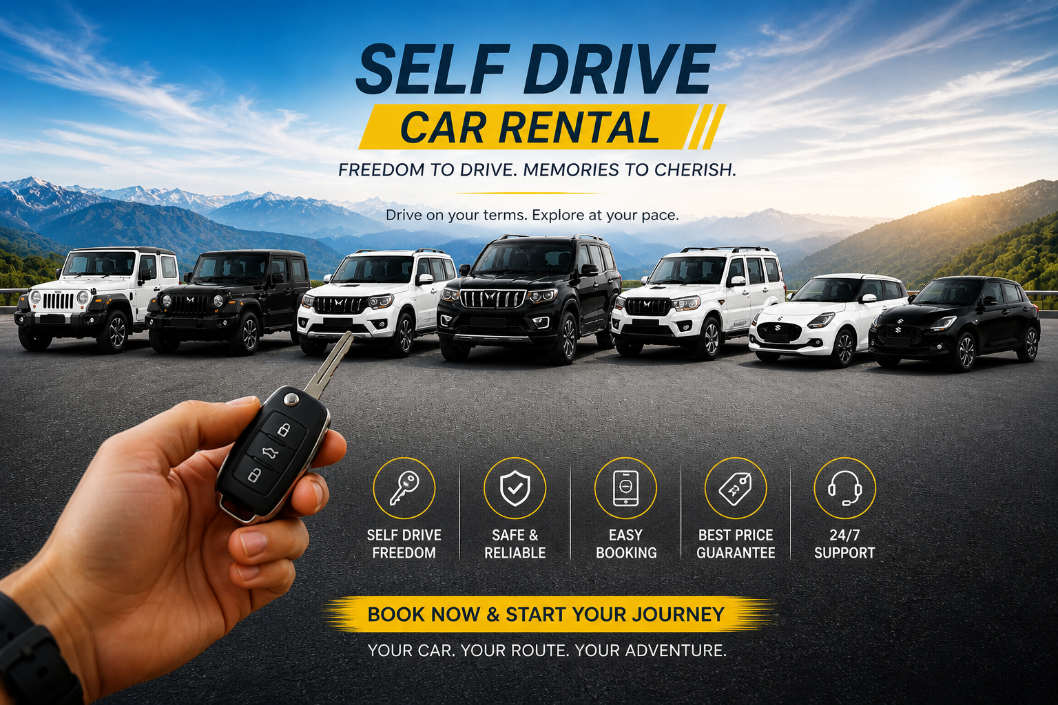 self drive car rental sikar