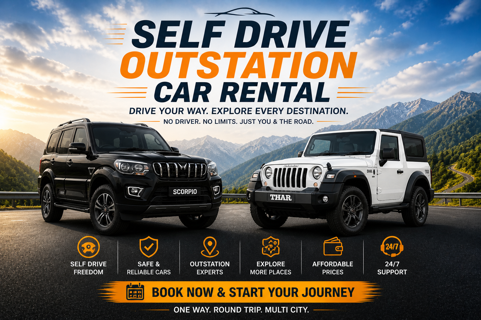 self drive out station car rental sikar