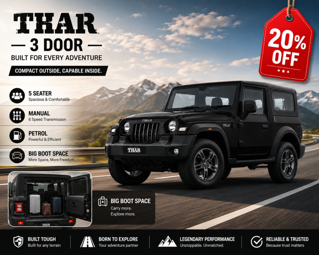 Black Thar Rental Sikar