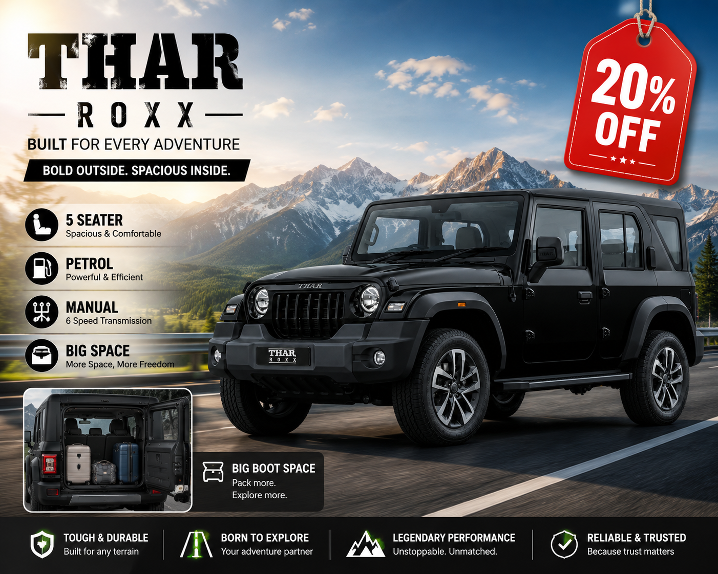 thar roxx 5 door